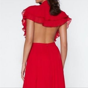 Pleated Halter Pleated Dress